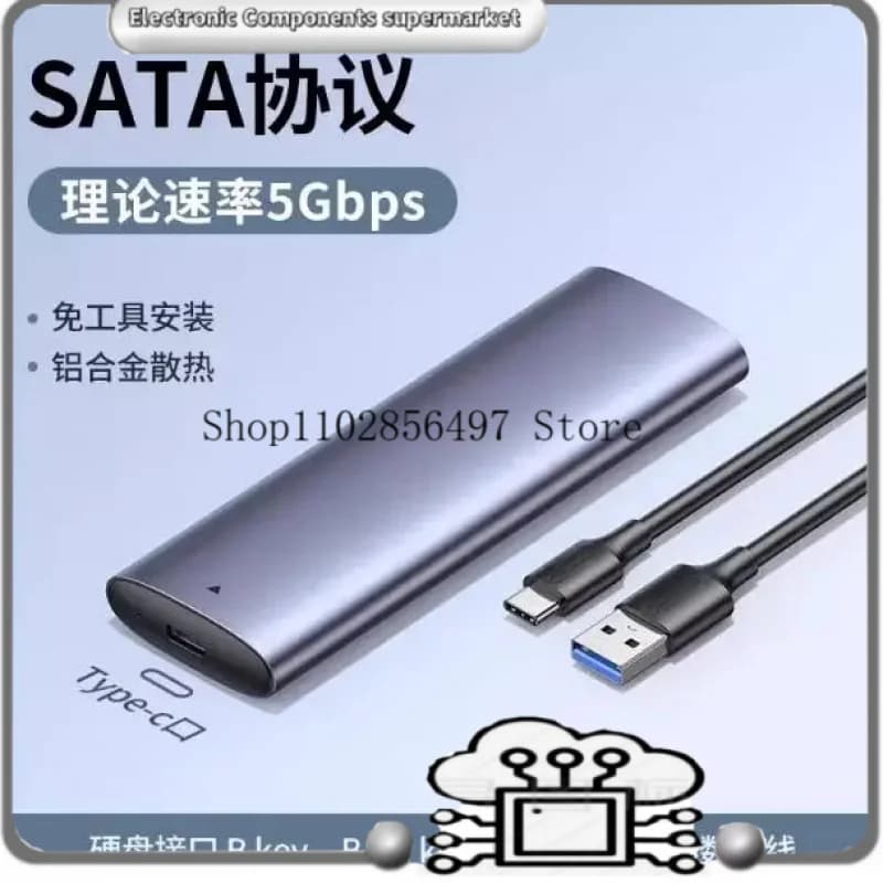 Case SSD M2 NVMe 10Gbps, Adattatore USB C 3.2 Gen2, Enclosure Esterno Senza Attrezzi per SSD NVME PCIE, Box per Disco SSD M.2