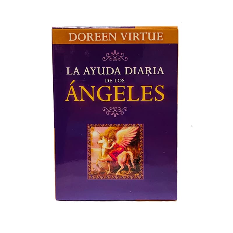 Versione spagnola Guida quotidiana dai tuoi angeli Carte Oracle A 44 mazzi Apri il tuo cuore