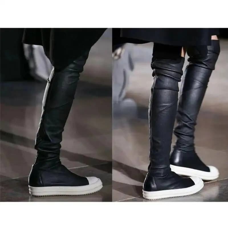 Owens Women's Boots Strong Sizes Casual Women's Boots On The Knee Sexy Boots Elasticized Gymnastics Casual Shoes Signed