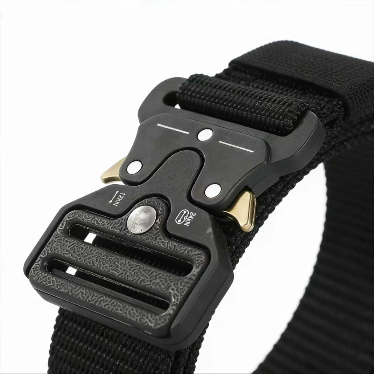 Cintura in nylon di grandi dimensioni 140CM 150CM 160CM - Cintura tattica da uomo con fibbia automatica militare per caccia all'aperto