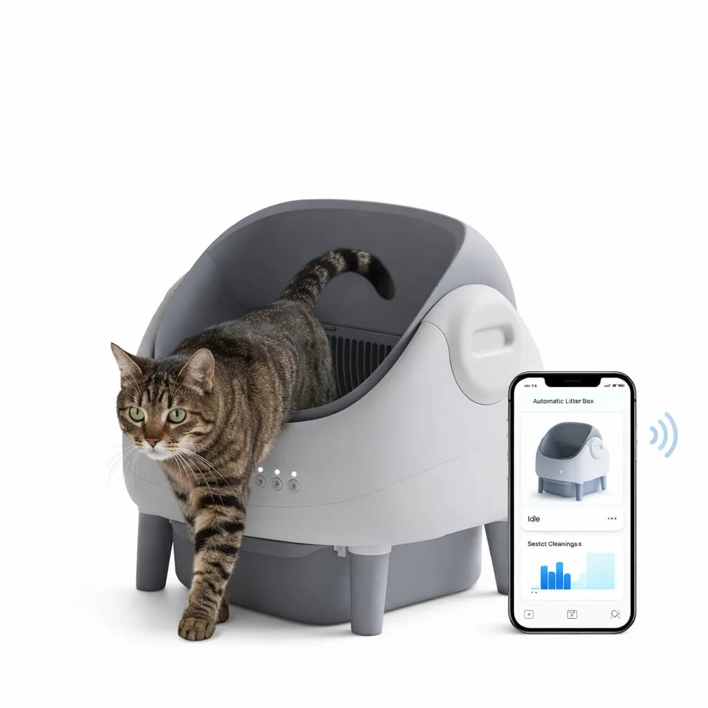 Automatic Cat Litter OEM/ODM Self Cleaning Cat Litter Box Extra Large Open Top Smart Litter Box Pet Supplies