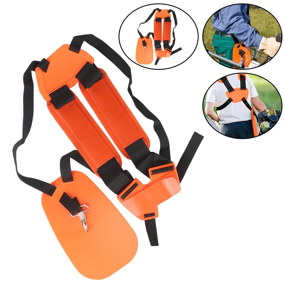 W-shaped padded belt strip double sling shoulder comfortable labor saving for garden cutter Trimmer pot