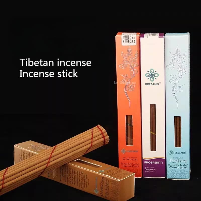 Natural Plant Incense Sticks/Bhutanese Tibetan Incense/Temple Worship Buddha Indoor Air Purification Calming The Mind Joss Stick
