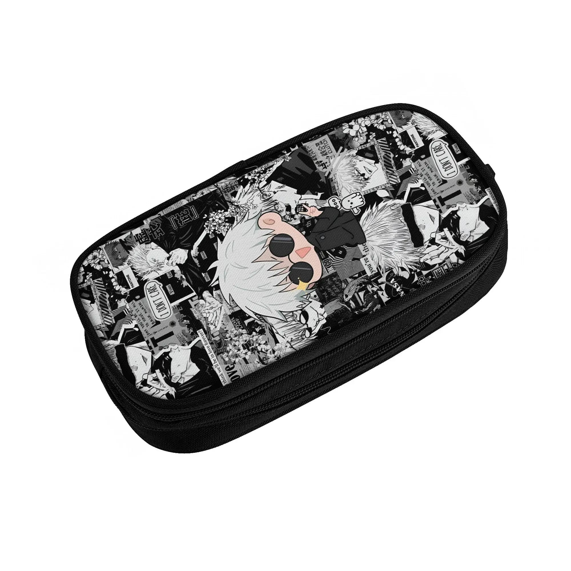 Custom J-Jujutsus K-Kaisens Pencil Case for Girls Boys Large Storage Cartoon Manga Pen Box Bag School Accessories