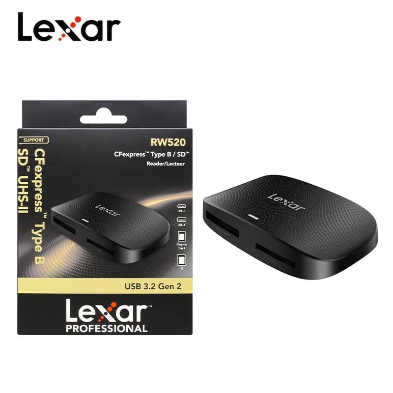Lexar RW520 Professional Memory Card Reader USB 3 2 Gen 2 Support CFexpress Type B SD Card High Speed Reader