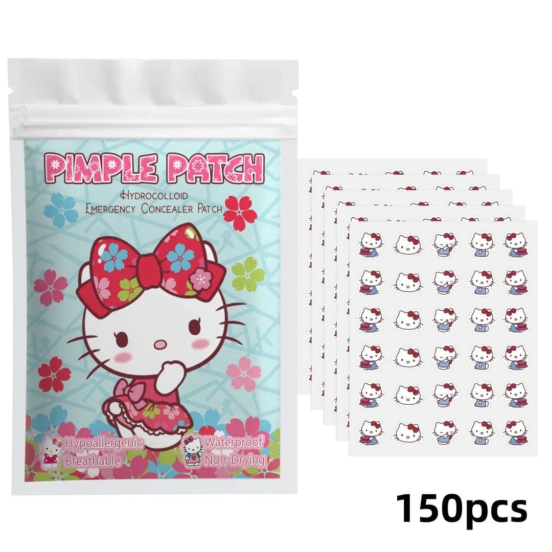 Cerotti per l'acne, adesivi per l'acne, cerotti per l'acne del viso, correttore, adesivi correttivi 150 pezzi Hello Kitty