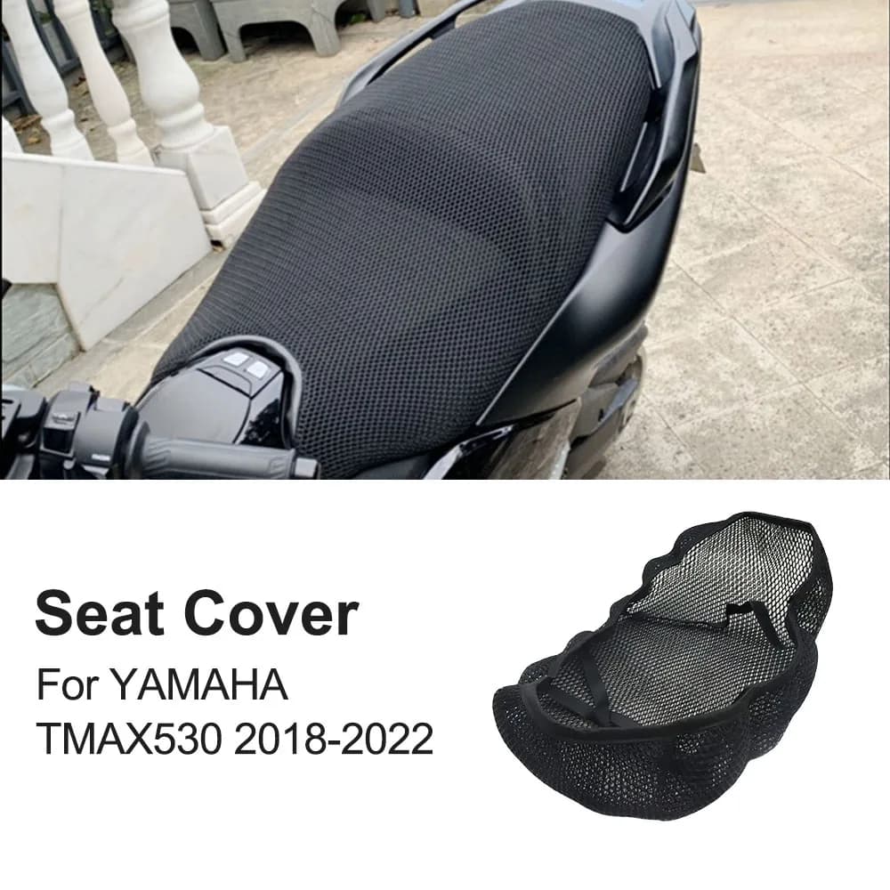 Per YAMAHA TMAX530 TMAX 530 2018-2022 Moto Protezione Cuscino Coprisedile 3D Net Coprisedile Tessuto di Nylon Sella Coprisedile