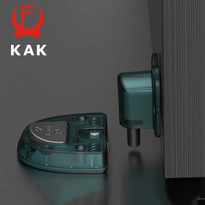 KAK Fermaporta trasparente Fermaporta nascosto antivento senza chiodi Fermaporta meccanico impermeabile Hardware per porta Non magnetico