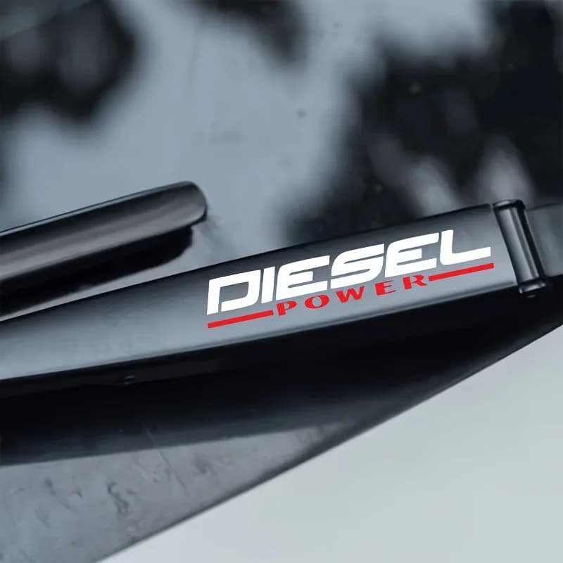 Set di Adesivi per Tergicristalli Auto Diesel, Decalcomania in Vinile Opaco Autoadesiva Antigraffio per Parabrezza e Carrozzeria
