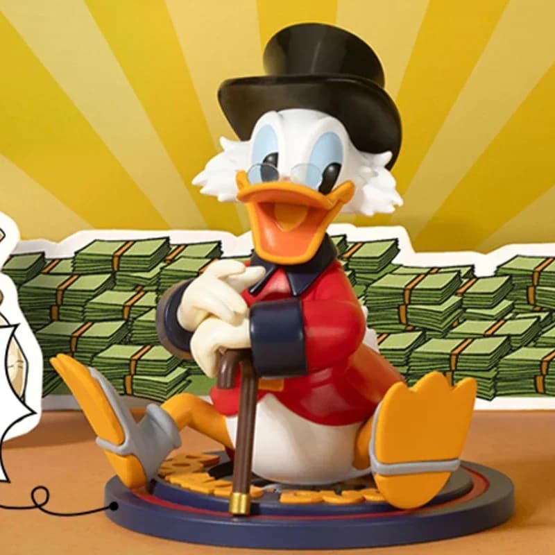 POPMART Disney Paperino Serie 90° anniversario Scatola cieca Guess Bag Scatola misteriosa Giocattoli Bambola Cute Anime Figure Ornamenti per il desktop