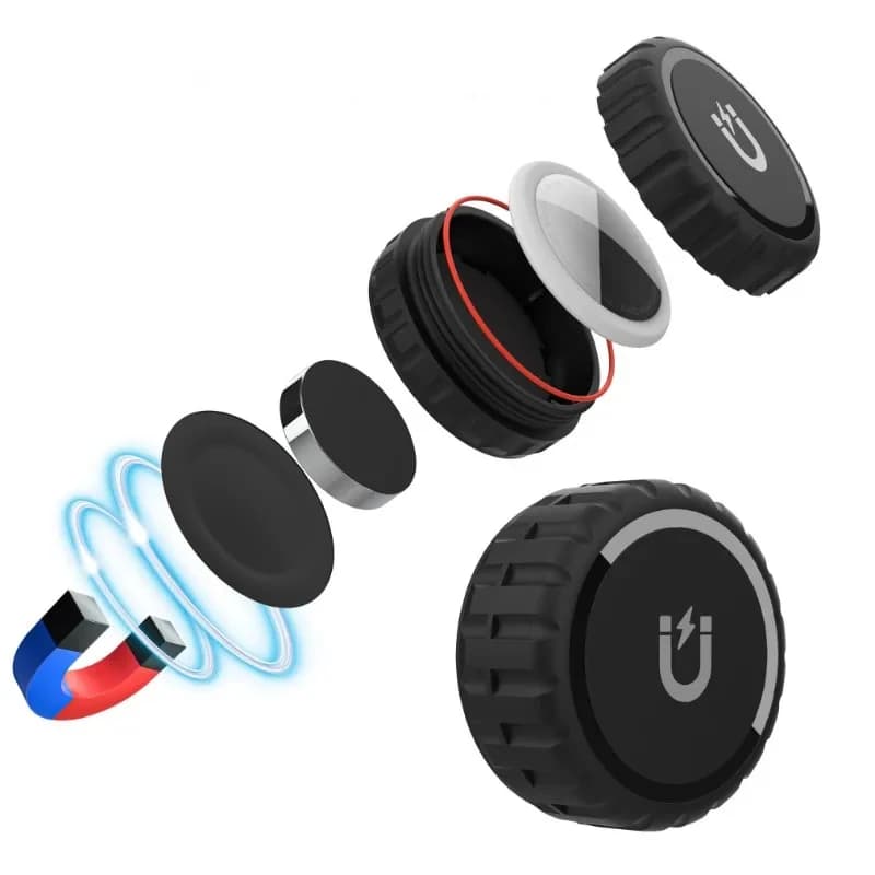 Supporto Magnetico Portatile Impermeabile per AirTag, Custodia GPS Nascosta per Auto, Bici, Moto