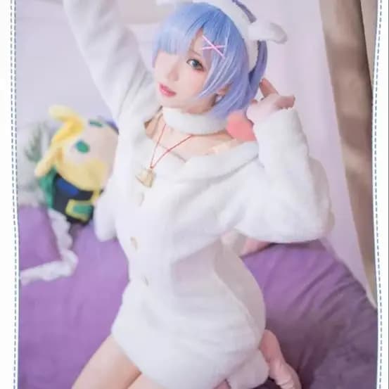 Costume da festa di Halloween da donna Anime Re: Vita in un mondo diverso da Zero Rem Costume cosplay