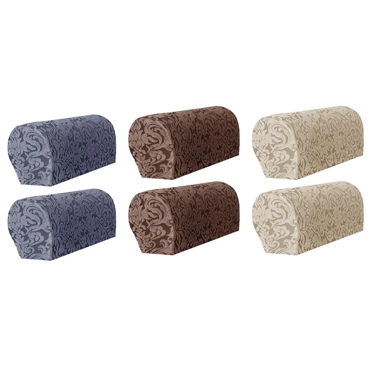 High Stretch Sofa Armrest Covers Jacquard Sofa Arm Covers Protection Durable