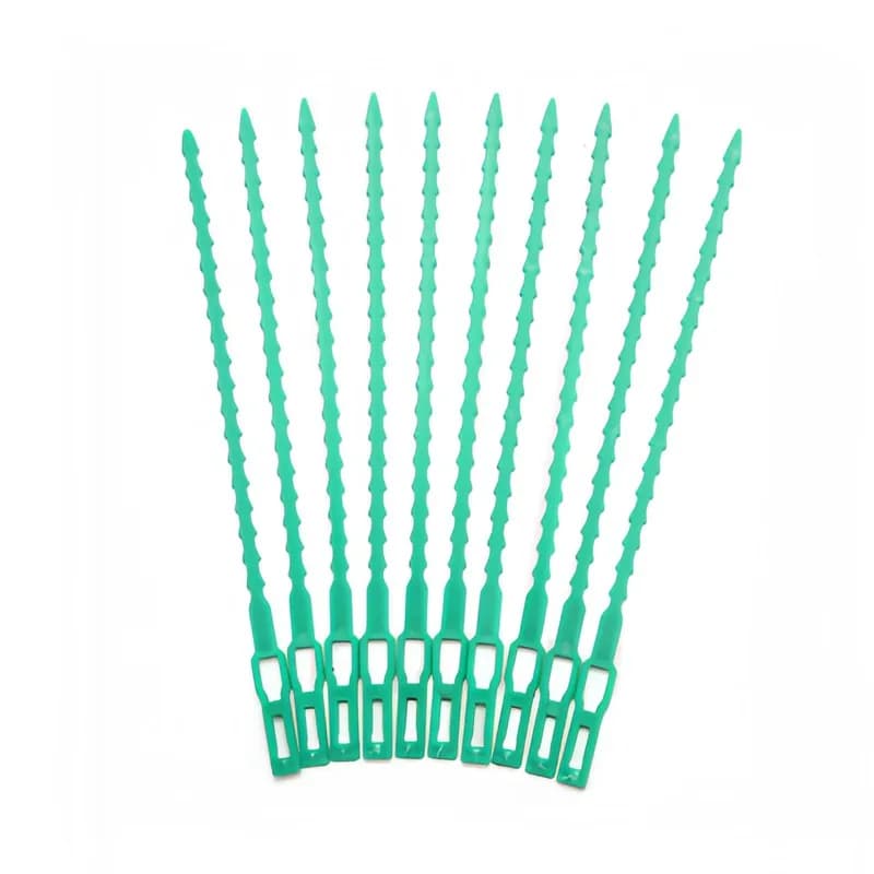 49Pcs17cmFishbone Cable Tie SelfLockAdjustableLooseTight CanFixingGardeningVine、TomatoStem、FlowersBranchPcs DurablePlasticMat