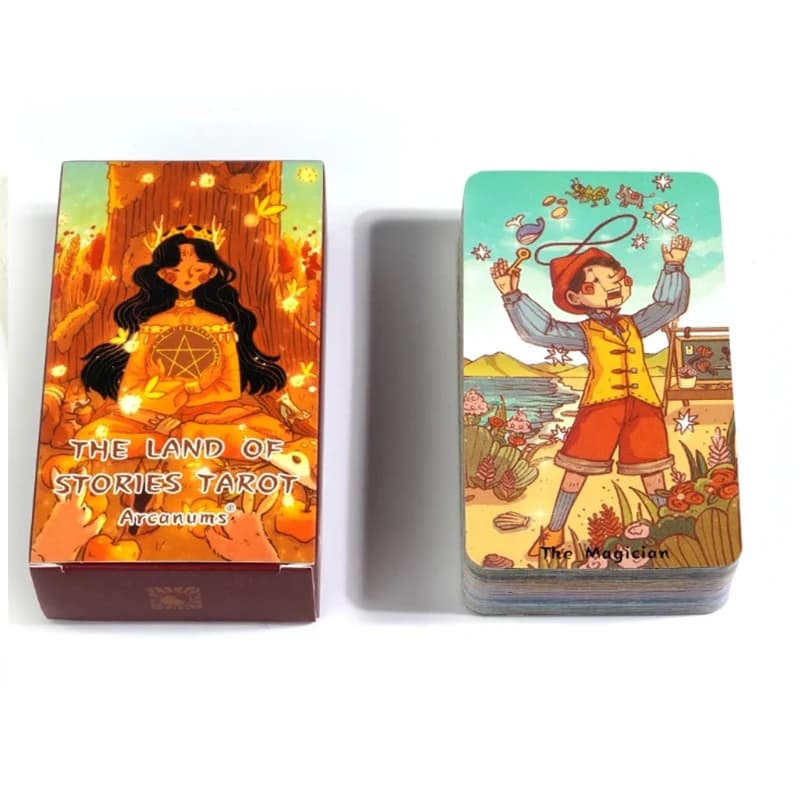 Le più nuove 78 Carte La Terra delle Storie Tarocchi Carte Oracle Versione Inglese Destino Divinazione Tarocchi Carte Festa di Famiglia Tavolo Bordo Gam