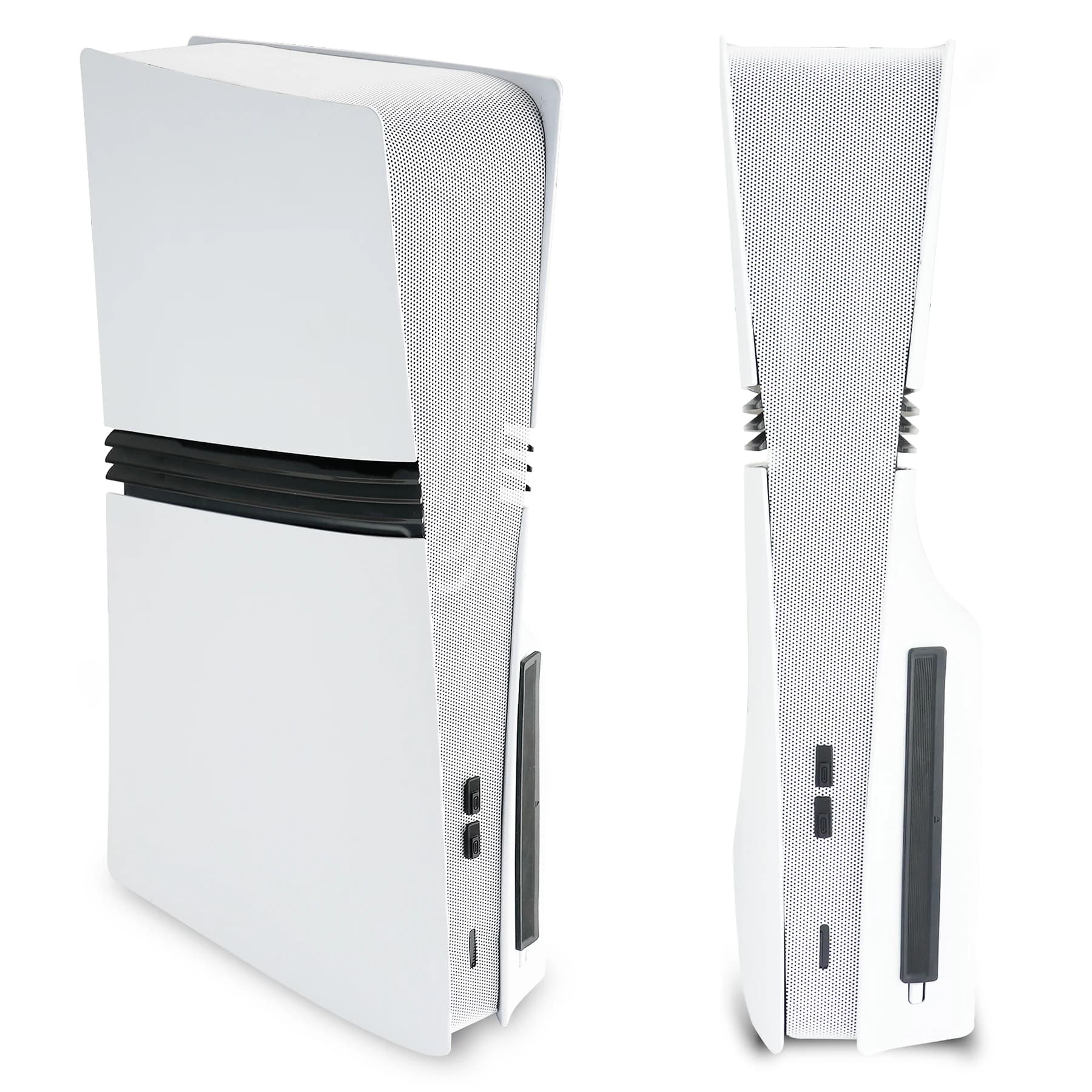 PlayVital Set filtro antipolvere e tappi in silicone per console PS5 Pro, accessori di protezione antipolvere con copriporta in silicone, nero