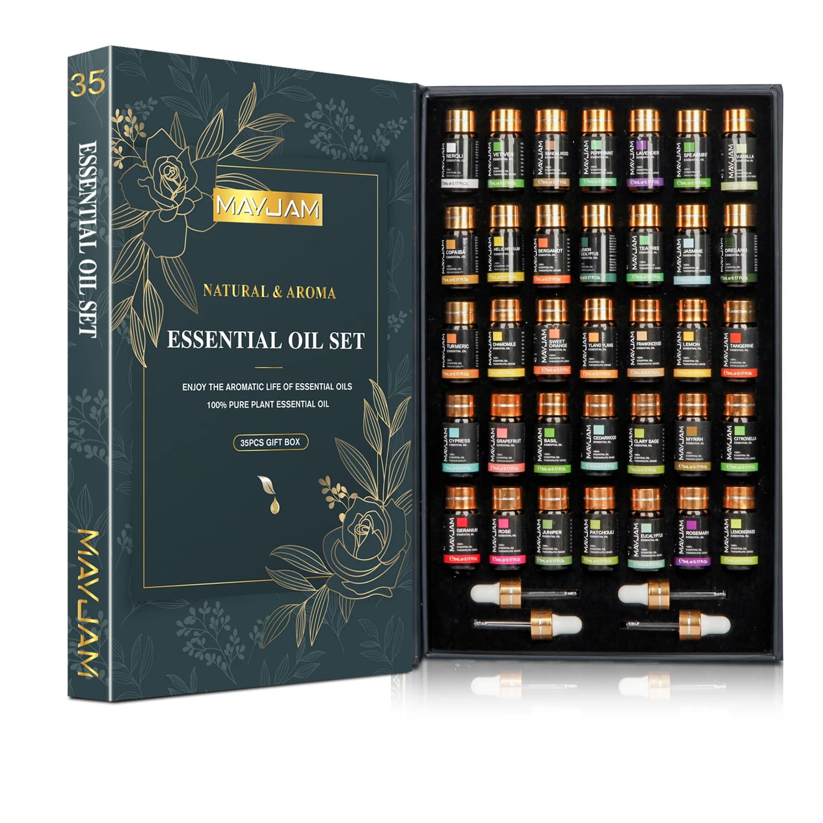 MAYJAM 35 pcs/set Essential Oils For Humidifier Diffuser Flavored Candle Deodorant soap for environments Fast Shipping