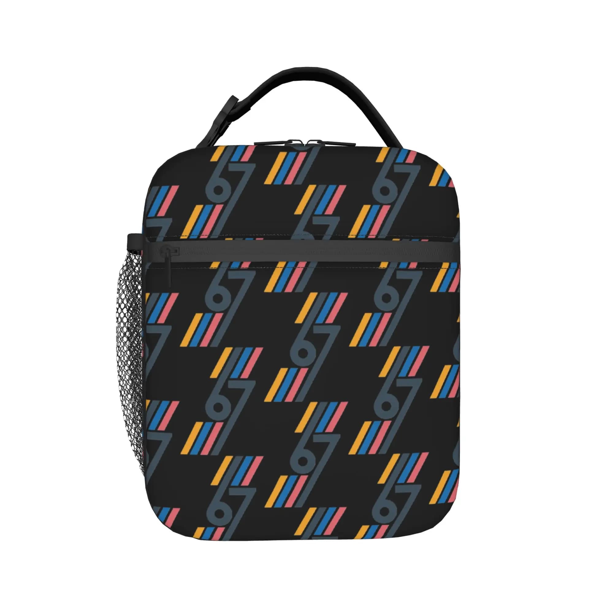 Custom Six Seven 67 Thermal Insulated Lunch Bag Women Men Portable Lunch Container for Outdoor Camping Travel Multifunction Box