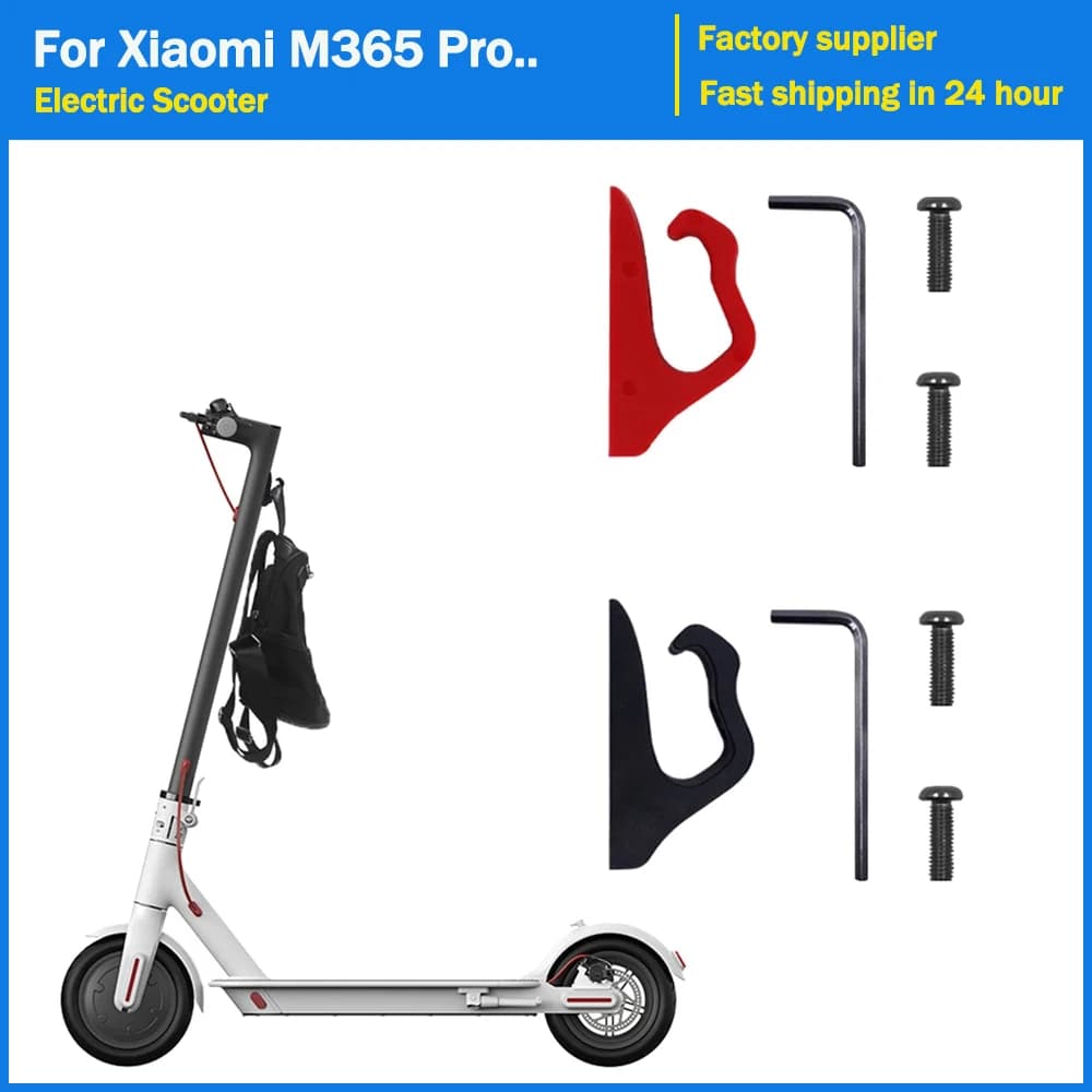 Gancio anteriore per scooter elettrico per Xiaomi M365/1S/Pro Accessori Borsa per scooter Casco Borse con gancio a doppio artiglio Grip Portaoggetti