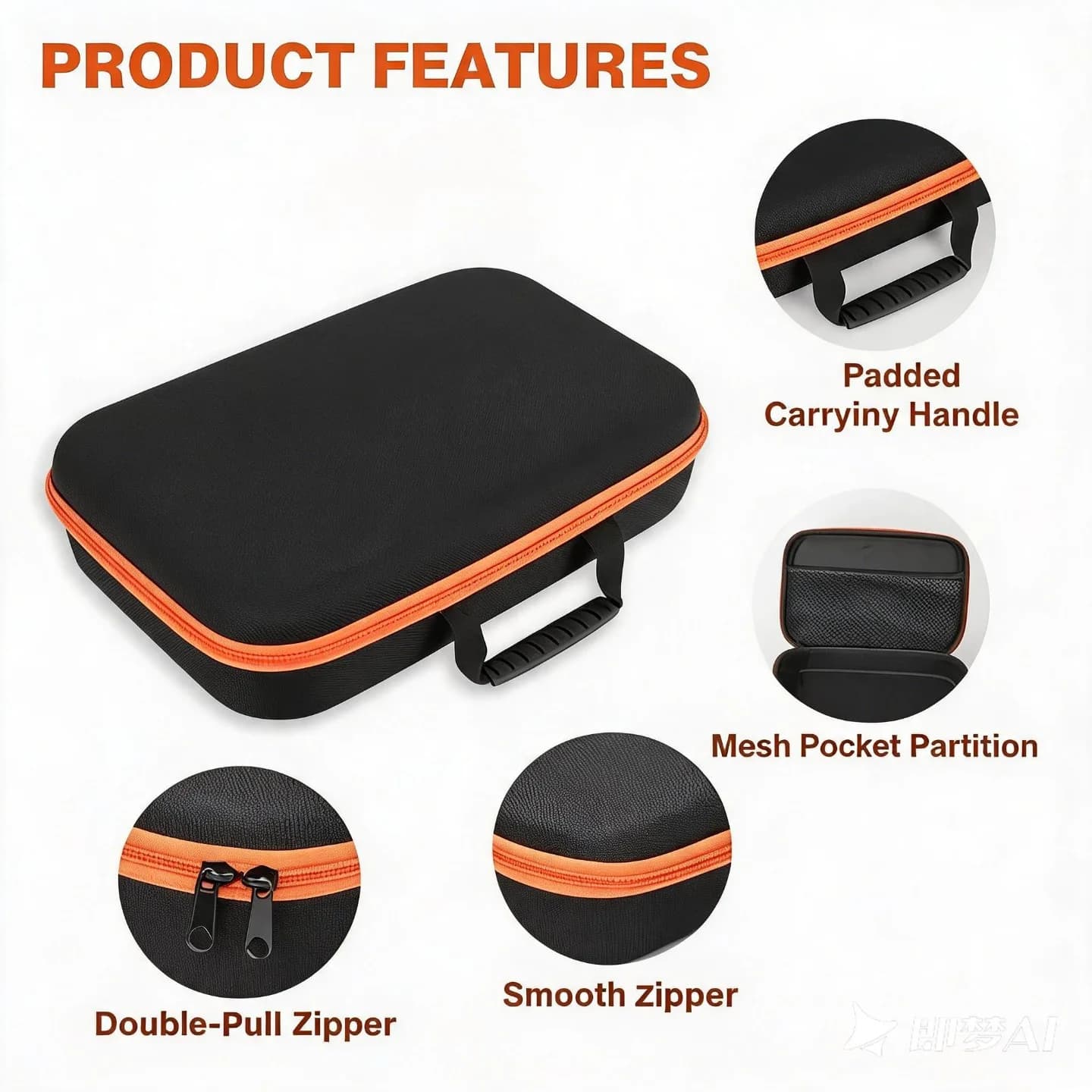 Large Capacity Waterproof Shock Absorbing Tool Bag for Electrical Hardware, 3 Sizes Portable Storage Handbag toughbuilt caja bag