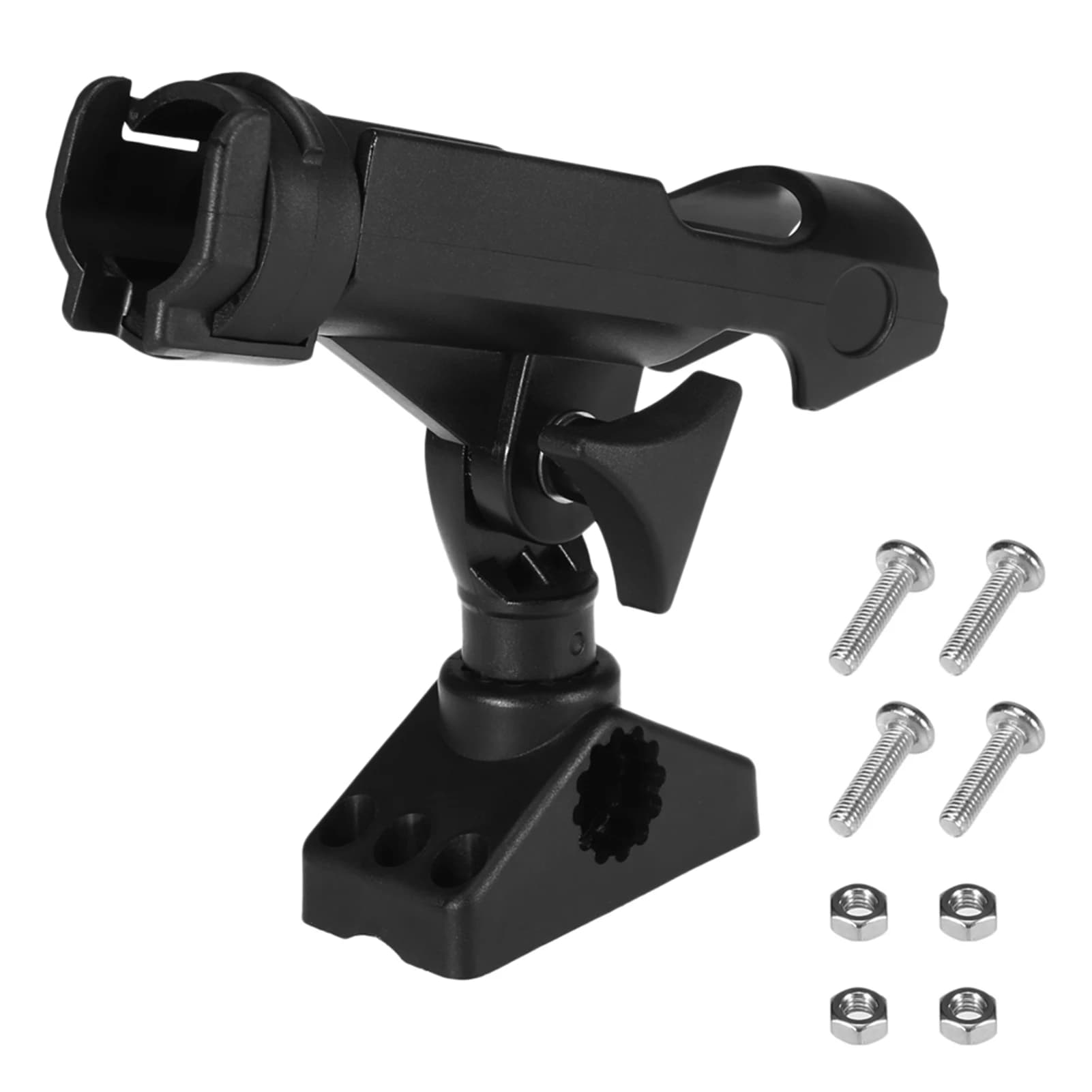 360 degree swivel stainless steel fishing rod support base adjustable fishing rod support for Kayak fishing seat support