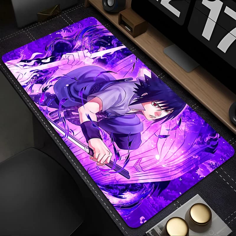 Tappetino per mouse 90x40cm Naruto Sasuke Anime Gamer Tablet Varmilo Tappetino per tastiera Tappetino per laptop Accessori da gioco Mousepad per il miglior regalo
