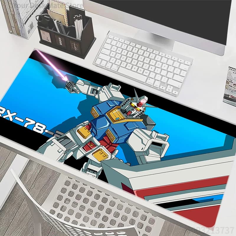 Tappetino per mouse Mechanical Warrior RX-78-2 G-gundam, tappetino da scrivania grande per giocatori, con bordo in gomma, per tastiera e mouse, per ufficio e laptop