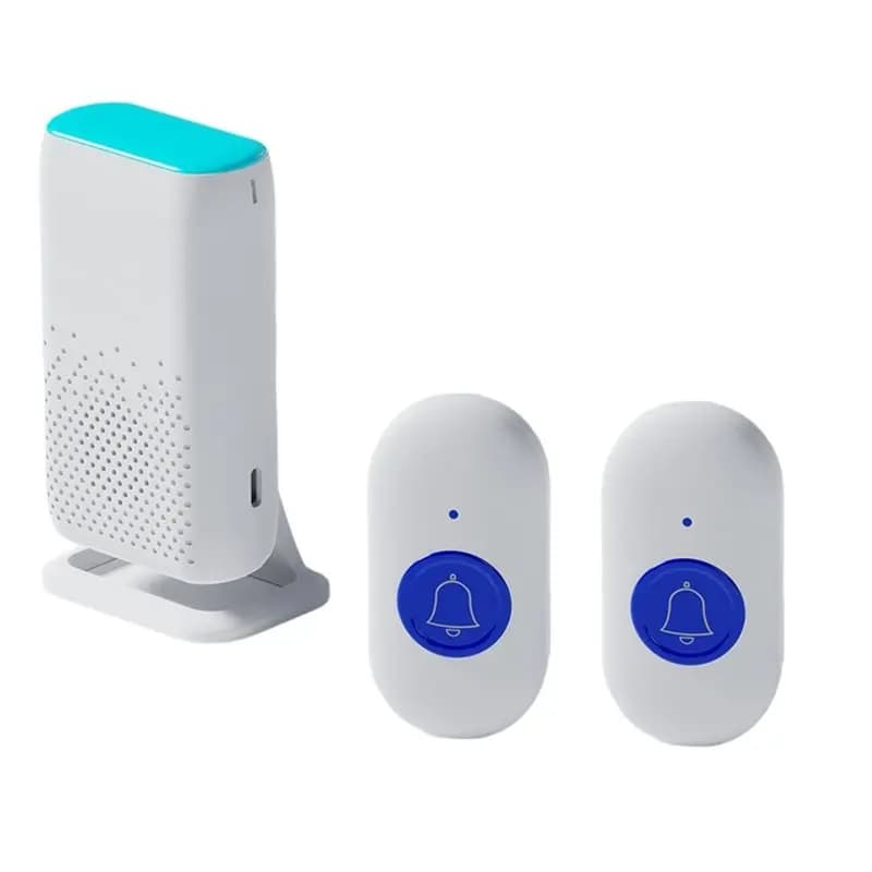 【RECOMENDAR】 Cercapersone di emergenza con vibrazione flash Campanello wireless intelligente Sistema di allarme impermeabile per aiuti di sicurezza per infermiere anziane