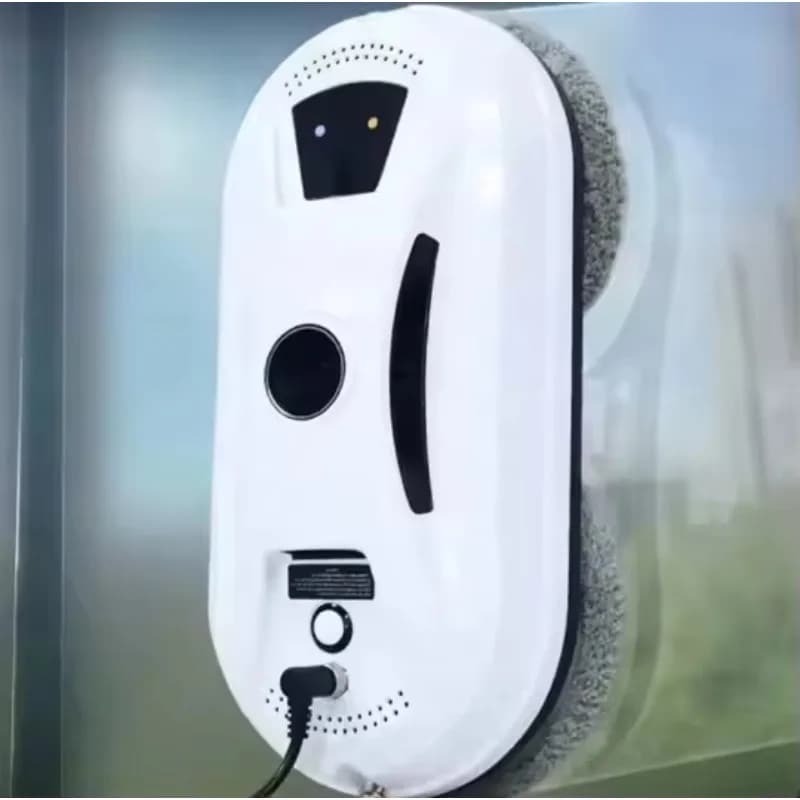 Robot Pulitore Finestre Commerciale Portatile con IA, Percorso Intelligente, Doppio Mop Rotante, Spray Acqua a Ultrasuoni e Telecomando