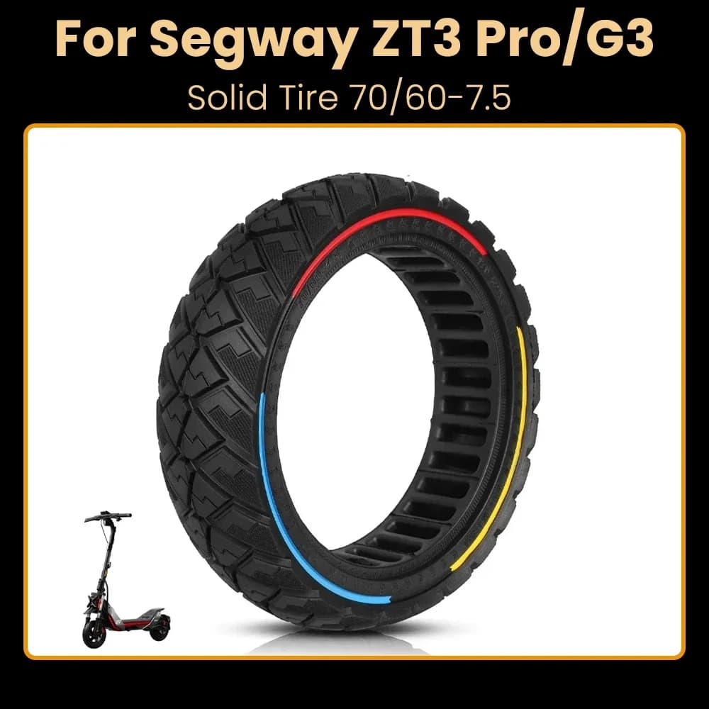 Pneumatico solido 70/60-7.5 per Segway Ninebot ZT3 Pro G3 Scooter elettrico Pneumatici fuoristrada da 10 pollici Parte di ricambio per pneumatici antiscivolo