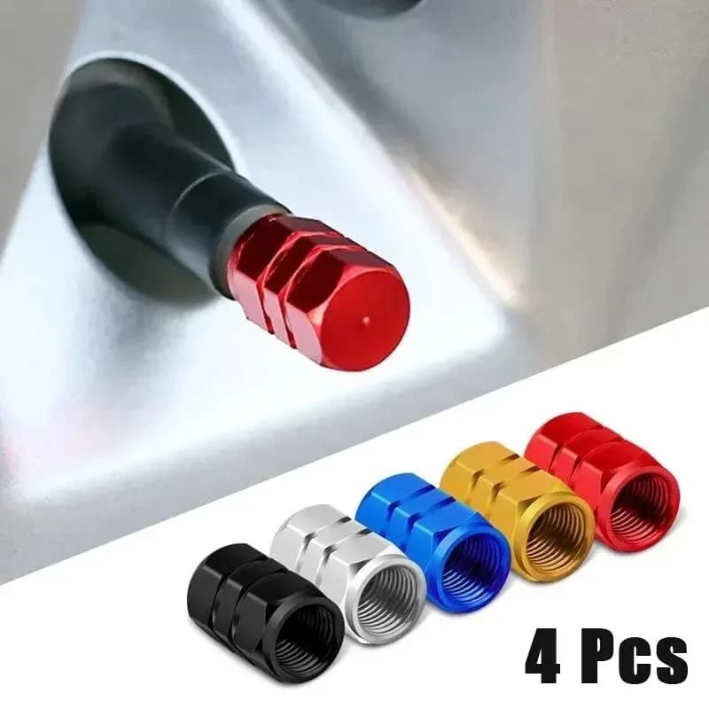Aluminum Alloy Car Wheel Tire Valve Covers for Airdust Hoops Waterproof for Motor Bike Trucks