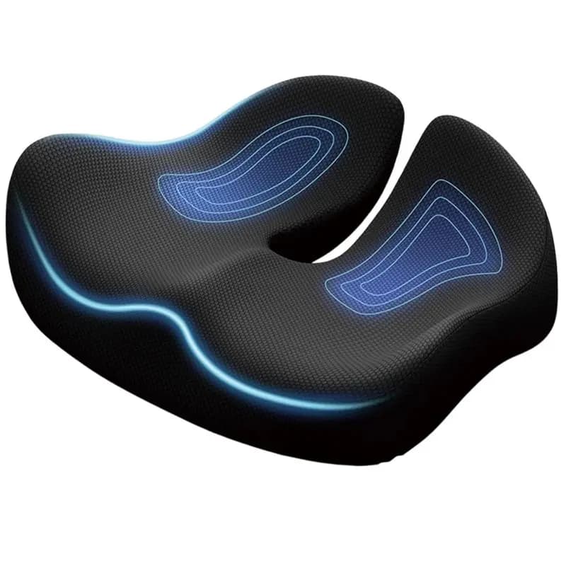 【Grande Offerta】Cuscino per sedia in memory foam per sedute prolungate, cuscino ergonomico per emorroidi e coccige