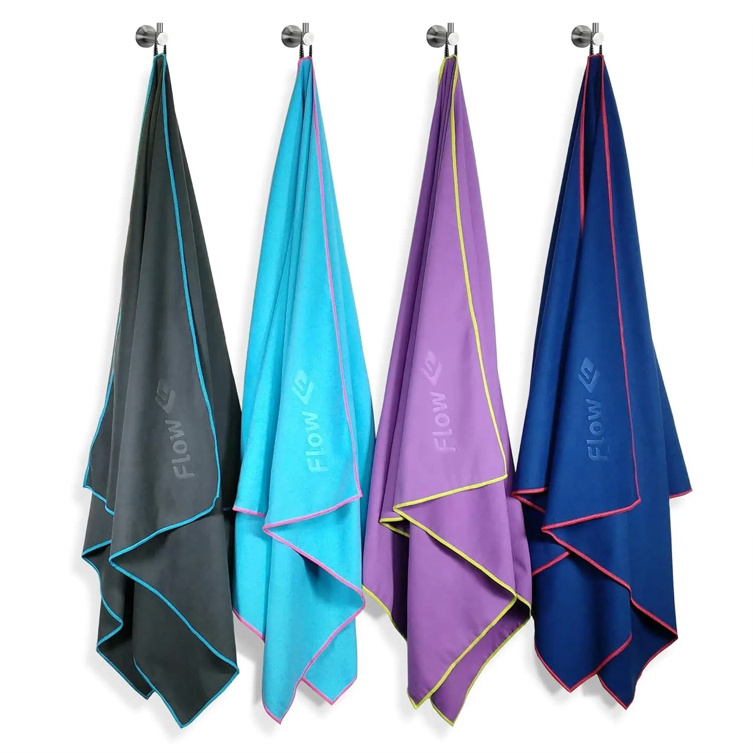 Asciugamano da Nuoto in Microfibra ad Asciugatura Rapida - Grande 60"x30" Blu Navy per Piscina, Triathlon, Viaggi