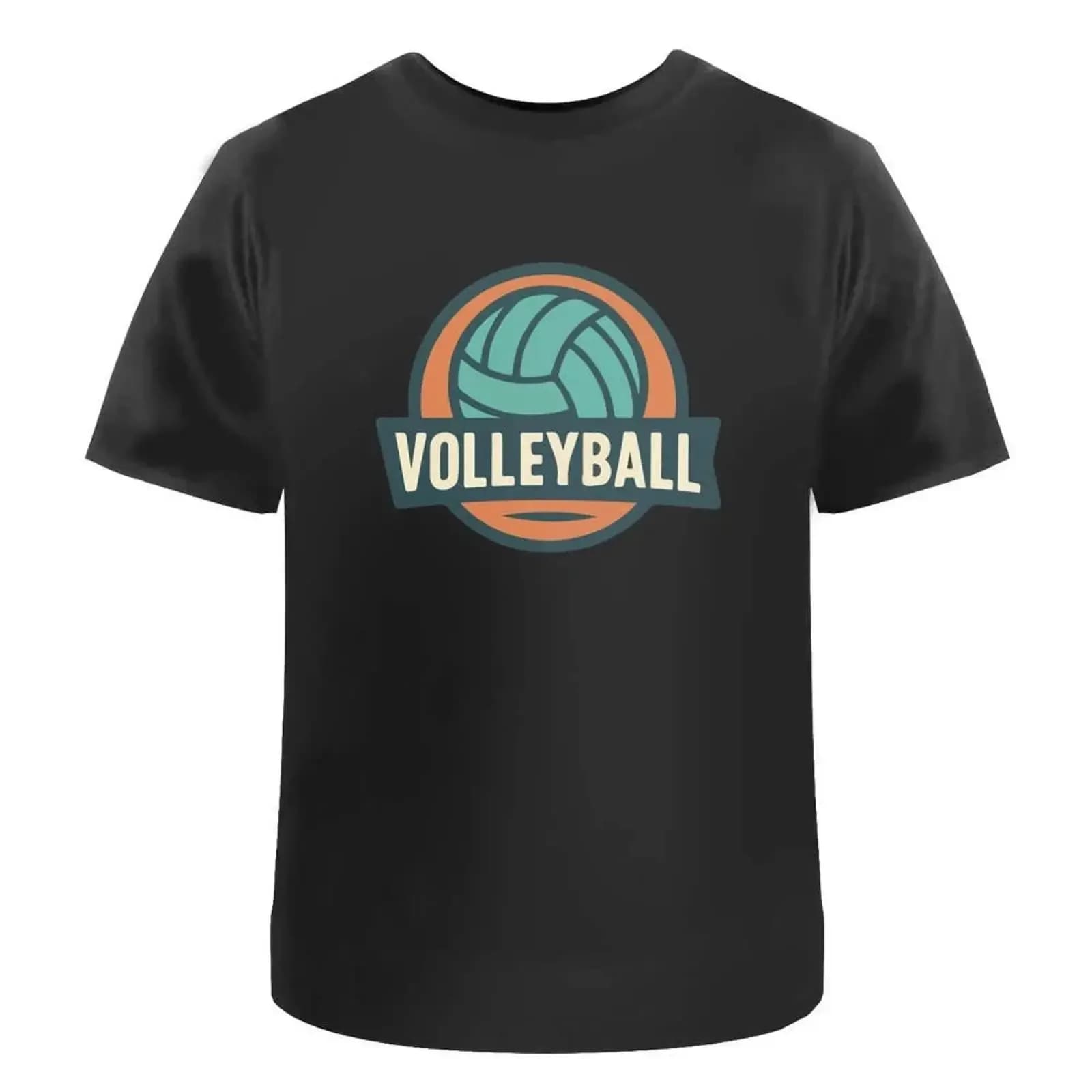 T-shirt 'Volleyball Emblem' 100% Cotone S-XXL TA055363 Vintage Lavato Morbido Grafico Elegante Versatile Abbigliamento Designer Moda
