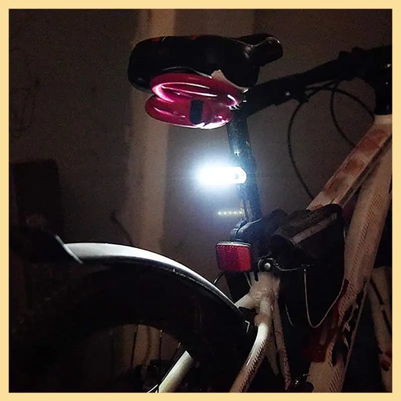 AA90-2 pezzi fanale posteriore per bici super luminoso ricaricabile tramite USB, evidenzia luci posteriori per bicicletta impermeabili accessori luci di avvertimento