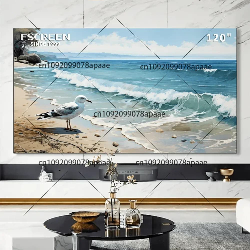 PER schermo magnetico per proiettore arrotolabile da 120 pollici per proiettore TV laser 8K UHD Home Theater