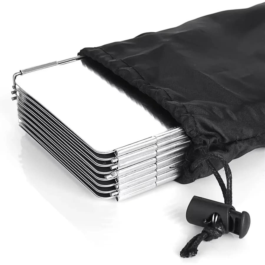 Lightweight Folding Camping Stove Windshield 9/10/8 Plates Gas Cooker Wind Screen for Outdoor Picnic Portable Wind Shield