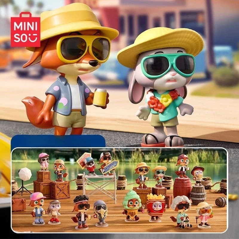 Nuovo MINISO Zootopia 2 Disguise Partner Series Blind Box Modello da collezione Doll Anime Action Figures Giocattoli Regali Tide Mystery Box