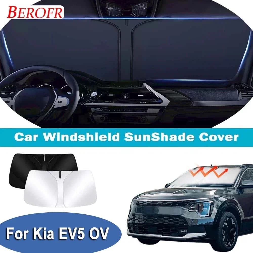 For Kia EV5 OV 2024-2026 Car Windshield Sunshade Cover Front Window Sun Shade Heat Insulation Summer Auto Accessories