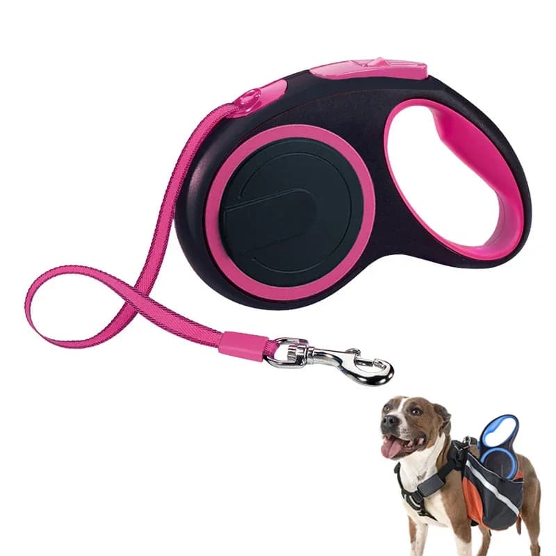 Guinzaglio per cani retrattile in nylon resistente da 3/5/8M Guinzaglio estensibile automatico per cani di piccola taglia media e grande Guinzaglio da passeggio per cuccioli