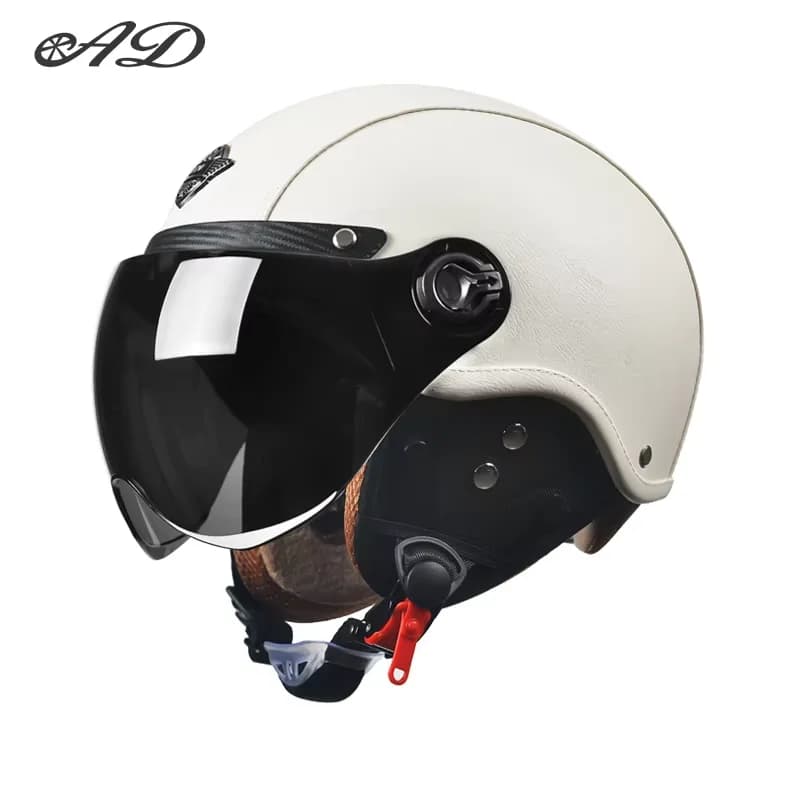 Most Popular Unisex Custom AD Motorcycle Helmets Half Face Retro Helmets for Adults Abs Motorcycle Helmets Factory Wholesale