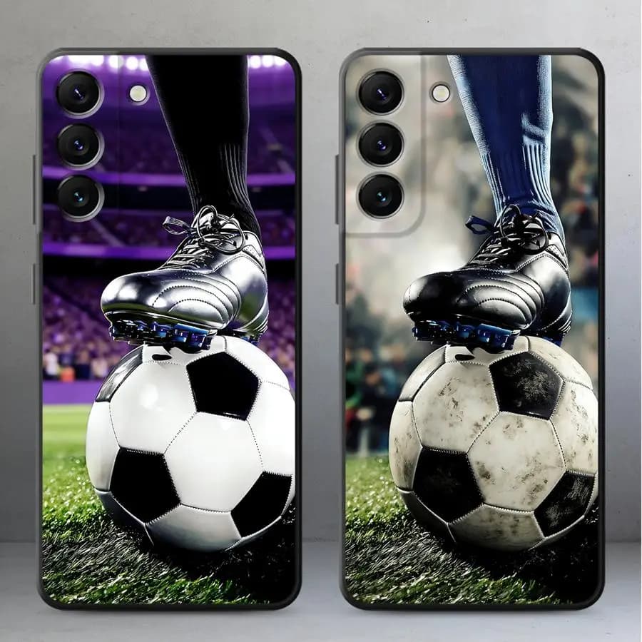 Cover per Samsung Galaxy A57 A73 A51 A55 A52 A36 A32 A24 A25 A23 A37 A22 A26 A53 A35 A72 A71 - Tema Calcio