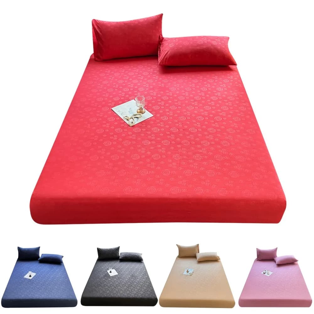 Bedlinen with delicate corners on the skin Printed headset sabanas para cama Elastic sheet Coprimaterasso simple style (without pillowcase)