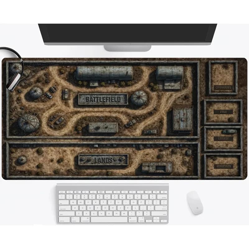 Tappetino da gioco "Wilderness" grande tappetino per mouse e tastiera da gioco, tappetino da gioco durevole per ufficio e casa, tema selvaggio