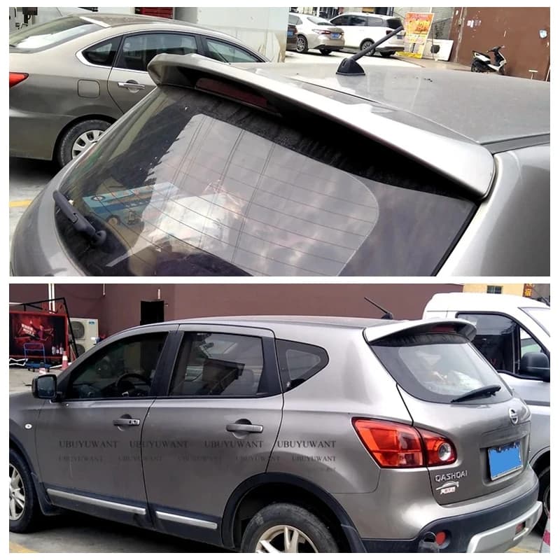 For Nissan Qashqai 2007-2011 High Quality ABS Plastic Unpainted Color Rear Trunk Boot Wing Rear Lip Roof Spoiler Car Styling