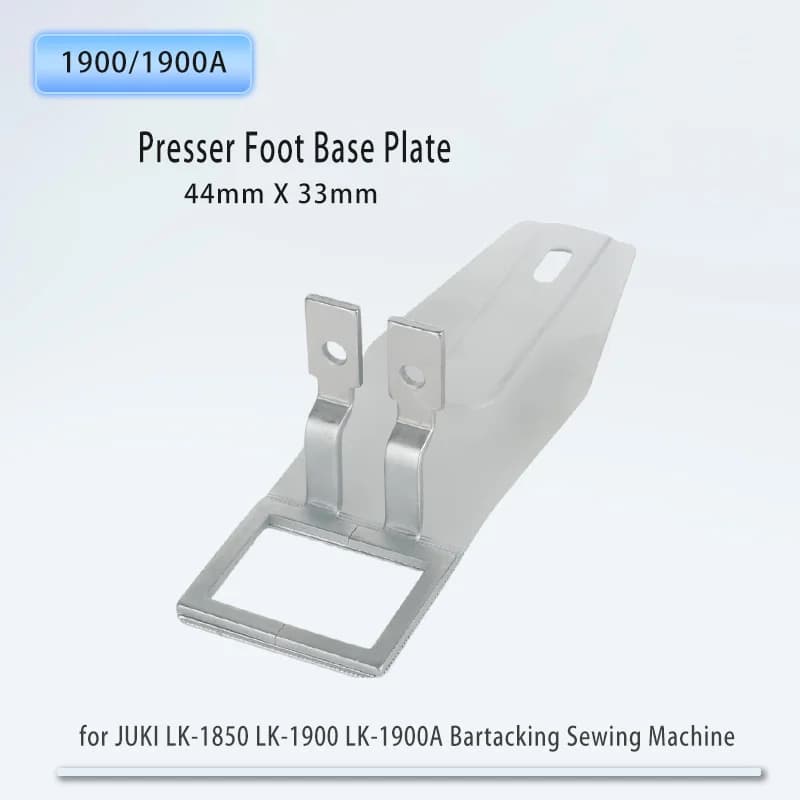 Piastra di alimentazione e kit piede morsetto da lavoro per JUKI LK-1850 LK-1900 LK-1900A Bartacking parti di macchine da cucire lavoro Aera 44mmx33mm