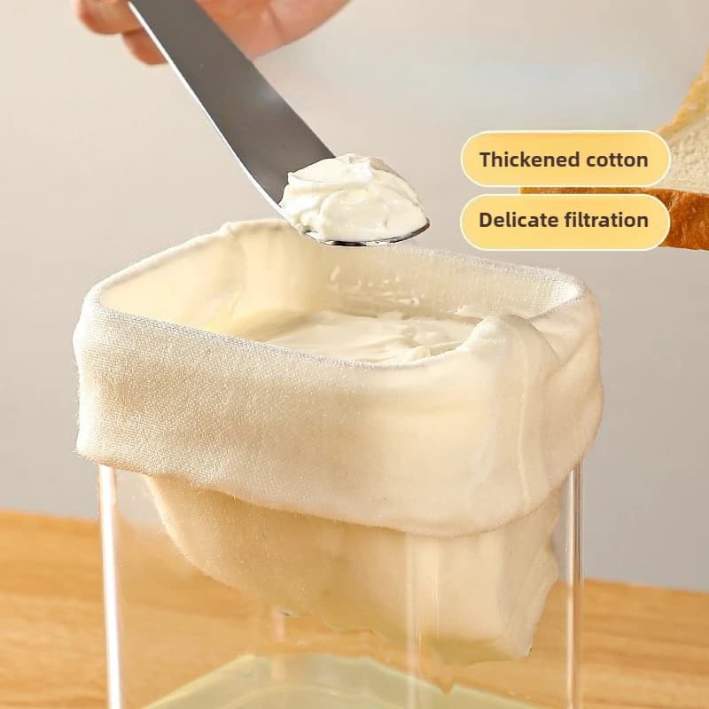 Panno filtrante per yogurt, panno filtrante per il siero di latte, panno filtrante per yogurt greco fatto in casa per formaggio, accessori per separatore di siero di latte per estrazione a freddo