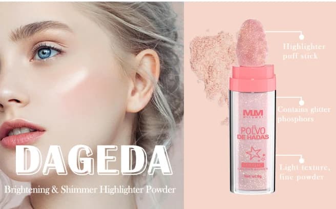 Fairy Highlighter Face Brightening Powder Contouring Blush Powder to Enhance Your Natural Beauty