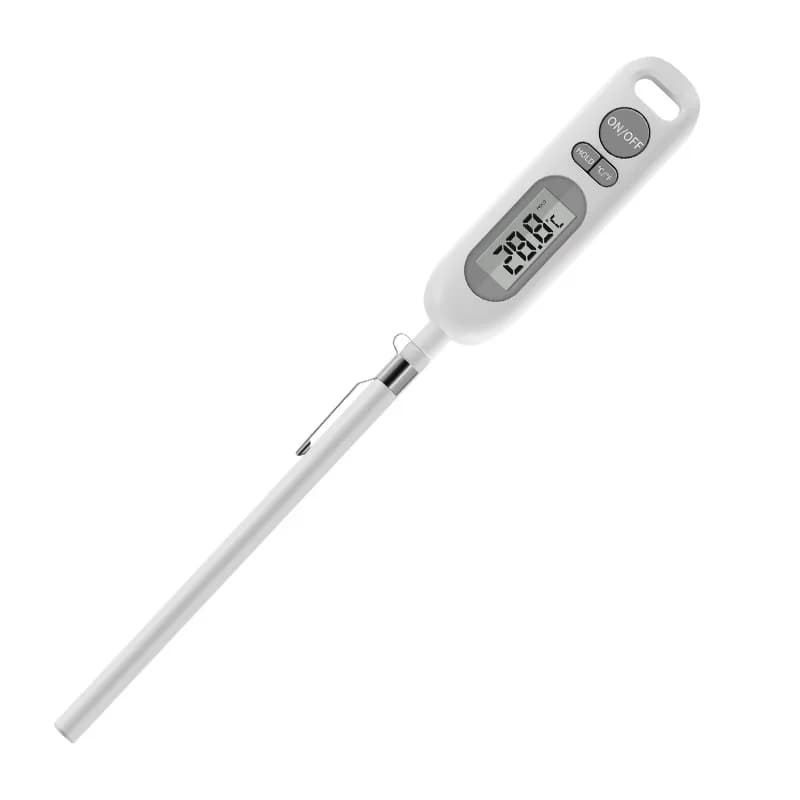 YZ6011 Digital Thermometer for Kitchen Food Milk Oil Liquid Oven Temperature Instrument Meat BBQ Temperature Indicator Stainless Steel Round 304