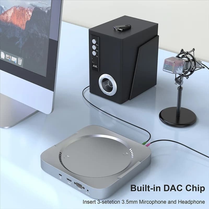 Docking station per disco rigido HD Dock USB C Hub 12 in 1 ben realizzato con accessori per laptop HDD Box per Mac Mini